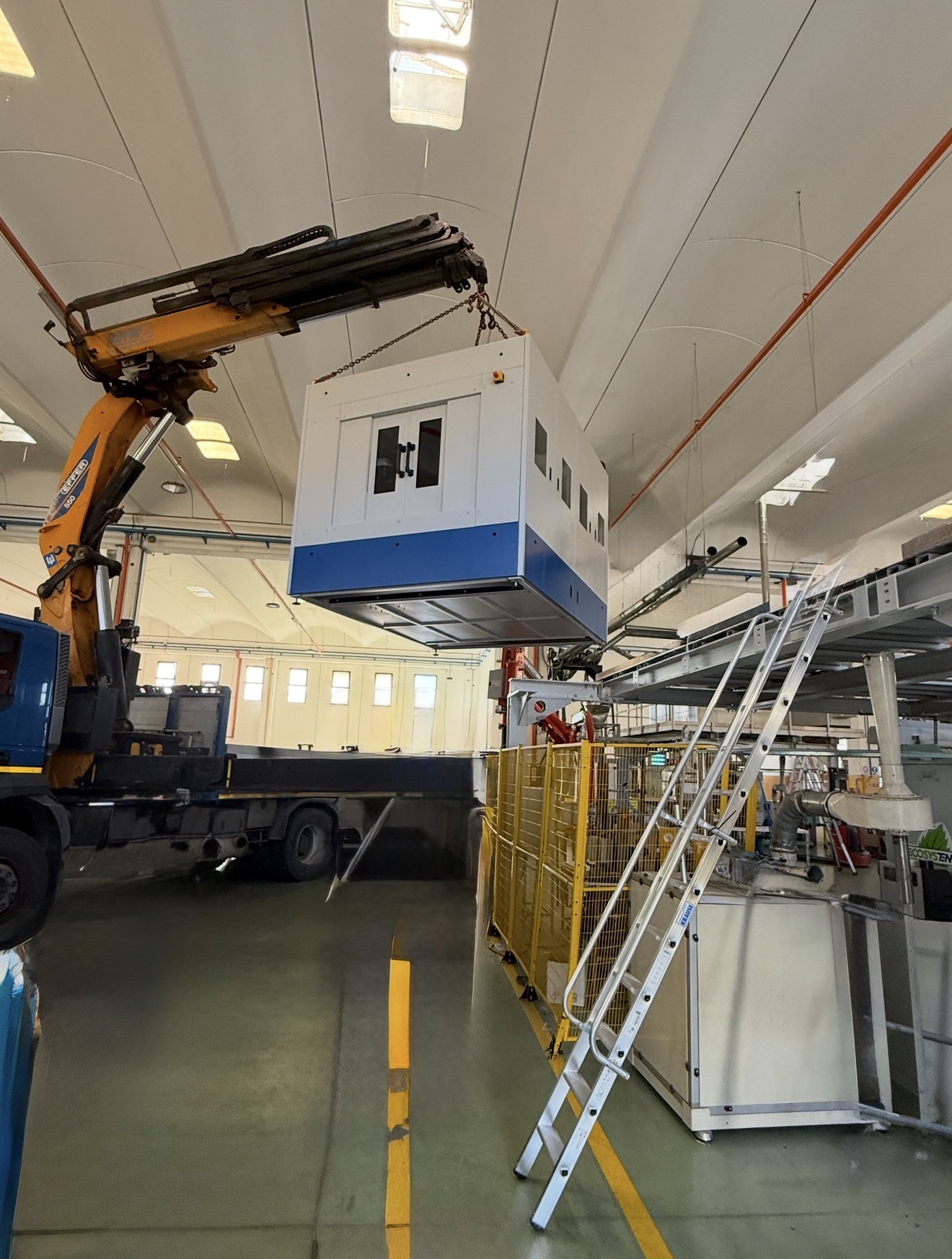 Aufbau Laseranlage Sizilien – Bild 2 von 3